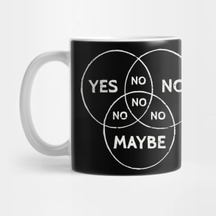 Venn In Doubt, say no. Mug